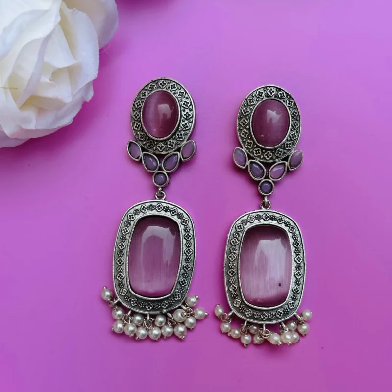 Mystic Fusion: Pure Brass Designer Earrings